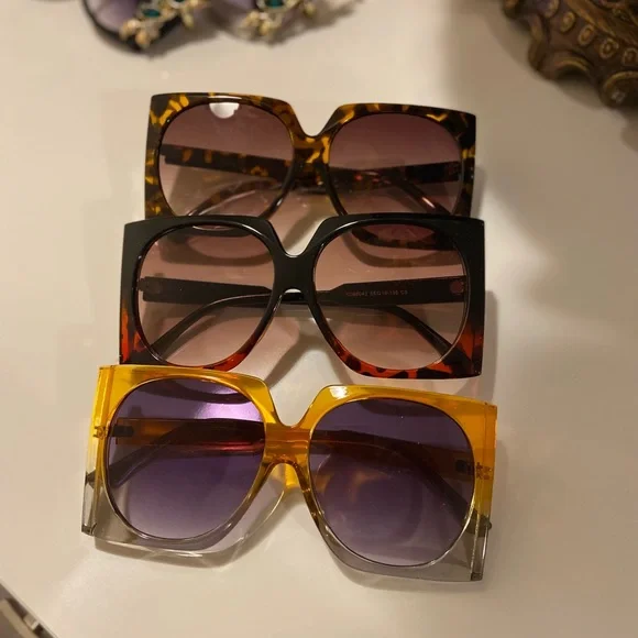 🎀 𝐔𝐧𝐢𝐪𝐮𝐞 𝐏𝐨𝐥𝐲𝐠𝐨𝐧 𝐅𝐫𝐚𝐦𝐞 𝐆𝐥𝐚𝐬𝐬𝐞𝐬 - Picture 4 of 8